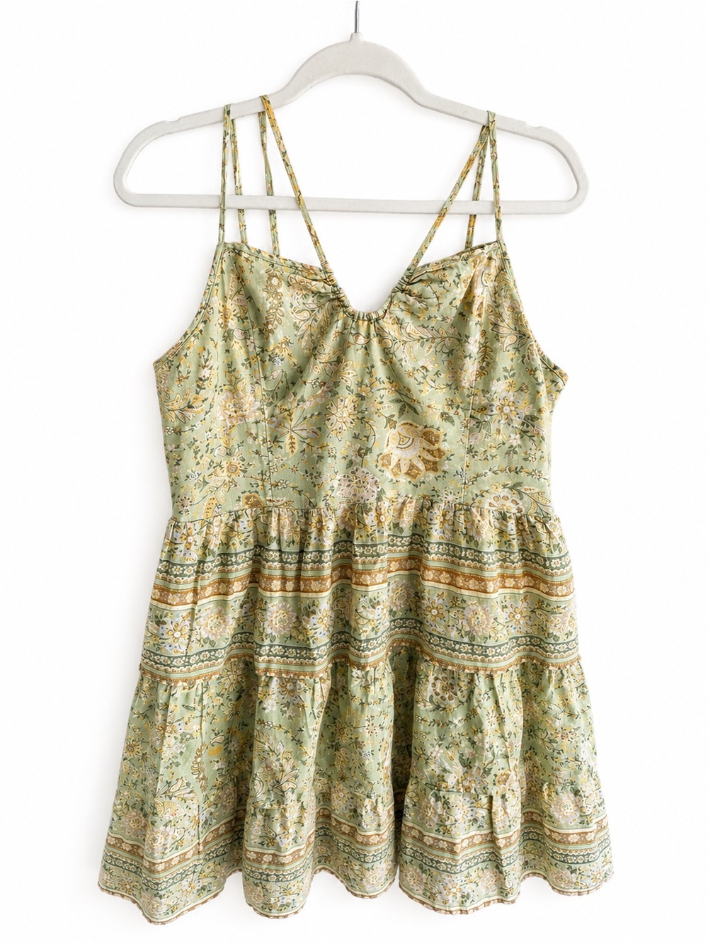 American Eagle Floral Tiered Mini Dress